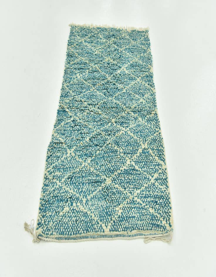 Detail image of 3' 3 x 5' 3 Hand Knotted Moroccan Wool Rug
