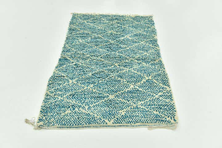 3' 3 x 5' 3 Hand Knotted Moroccan Wool Rug