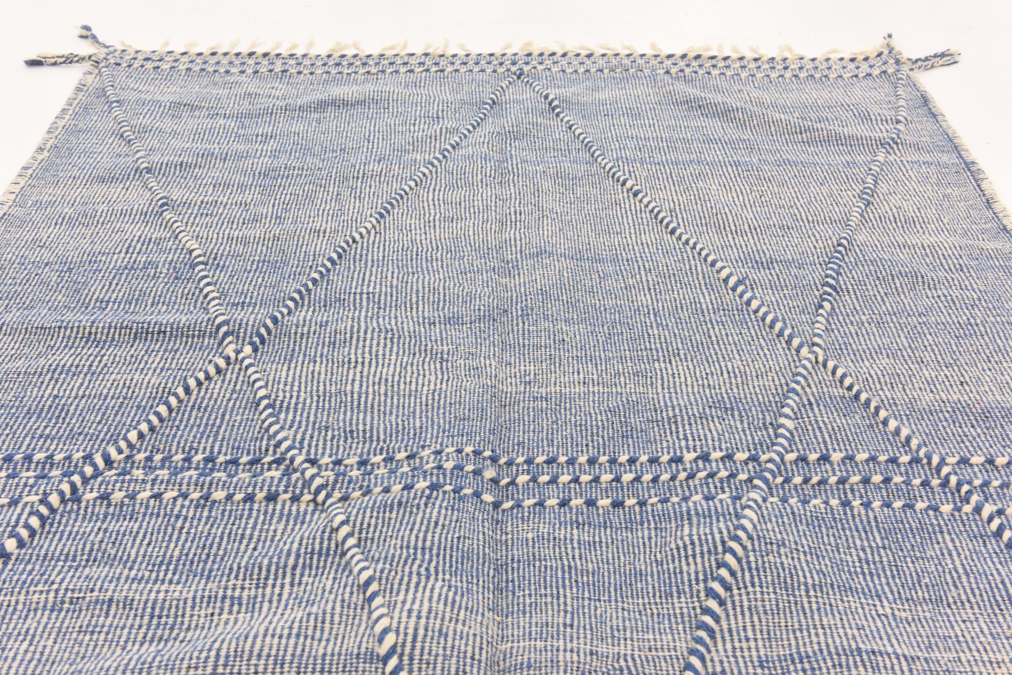 6' 4 x 10' Hand Knotted Moroccan Wool Rug