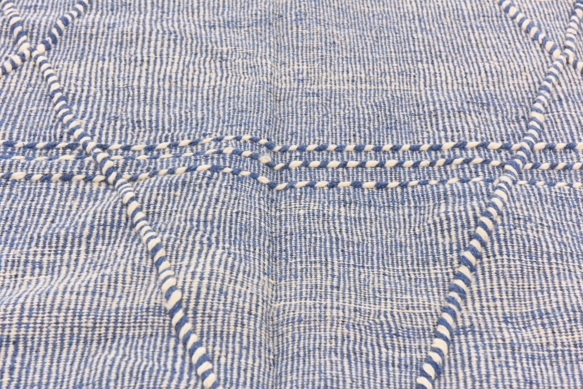 6' 4 x 10' Hand Knotted Moroccan Wool Rug