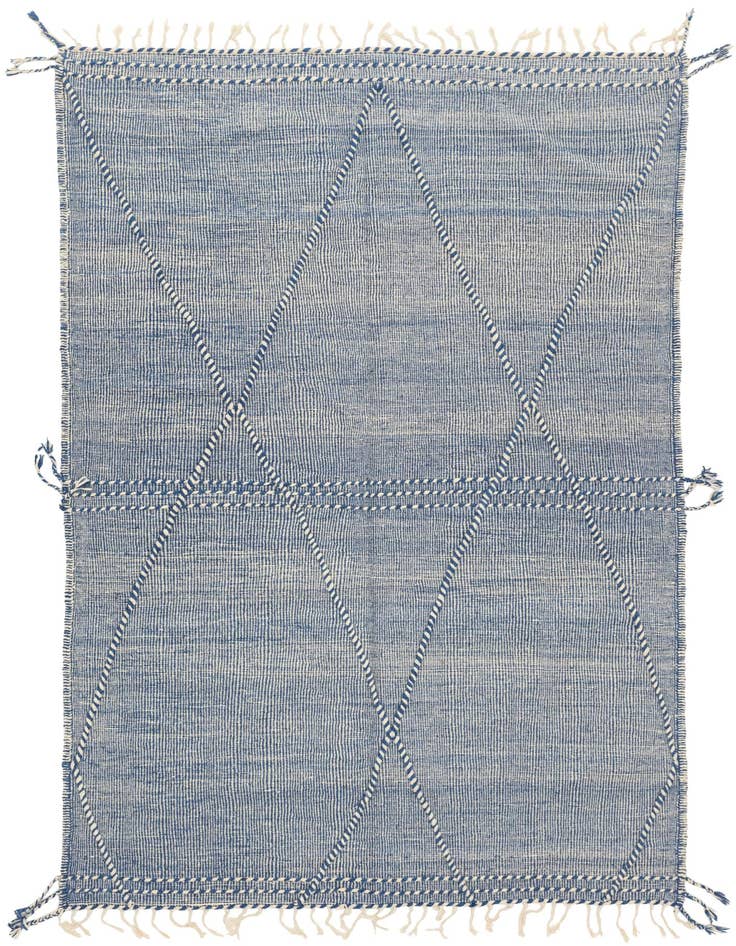 Detail image of 6' 4 x 10' Hand Knotted Moroccan Wool Rug