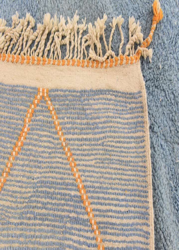 7' x 10' 2 Hand Knotted Moroccan Wool Rug