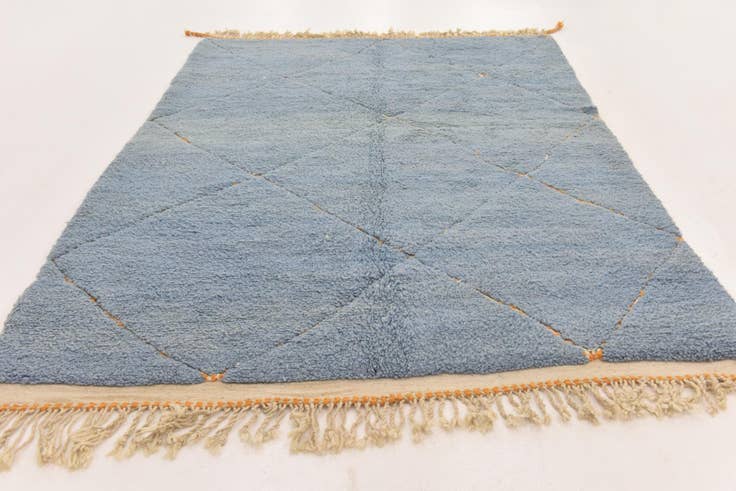 Detail image of 7' x 10' 2 Hand Knotted Moroccan Wool Rug