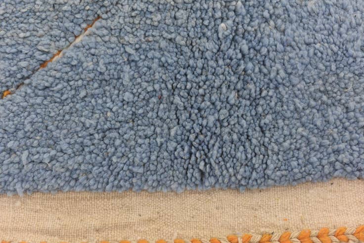 Detail image of 7' x 10' 2 Hand Knotted Moroccan Wool Rug