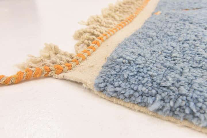 7' x 10' 2 Hand Knotted Moroccan Wool Rug