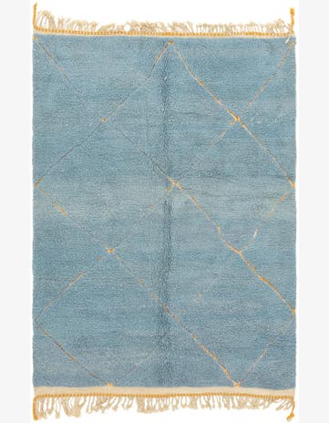 7' x 10' 2 Hand Knotted Moroccan Wool Rug