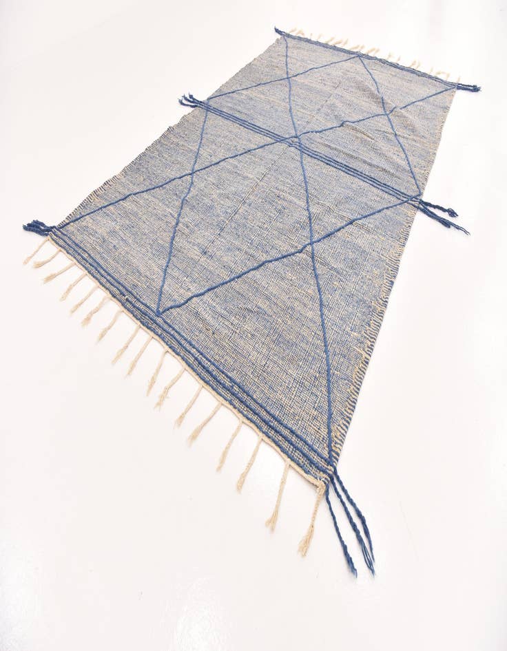 Detail image of 6' 8 x 10' 5  Hand Knotted Moroccan Wool Rug