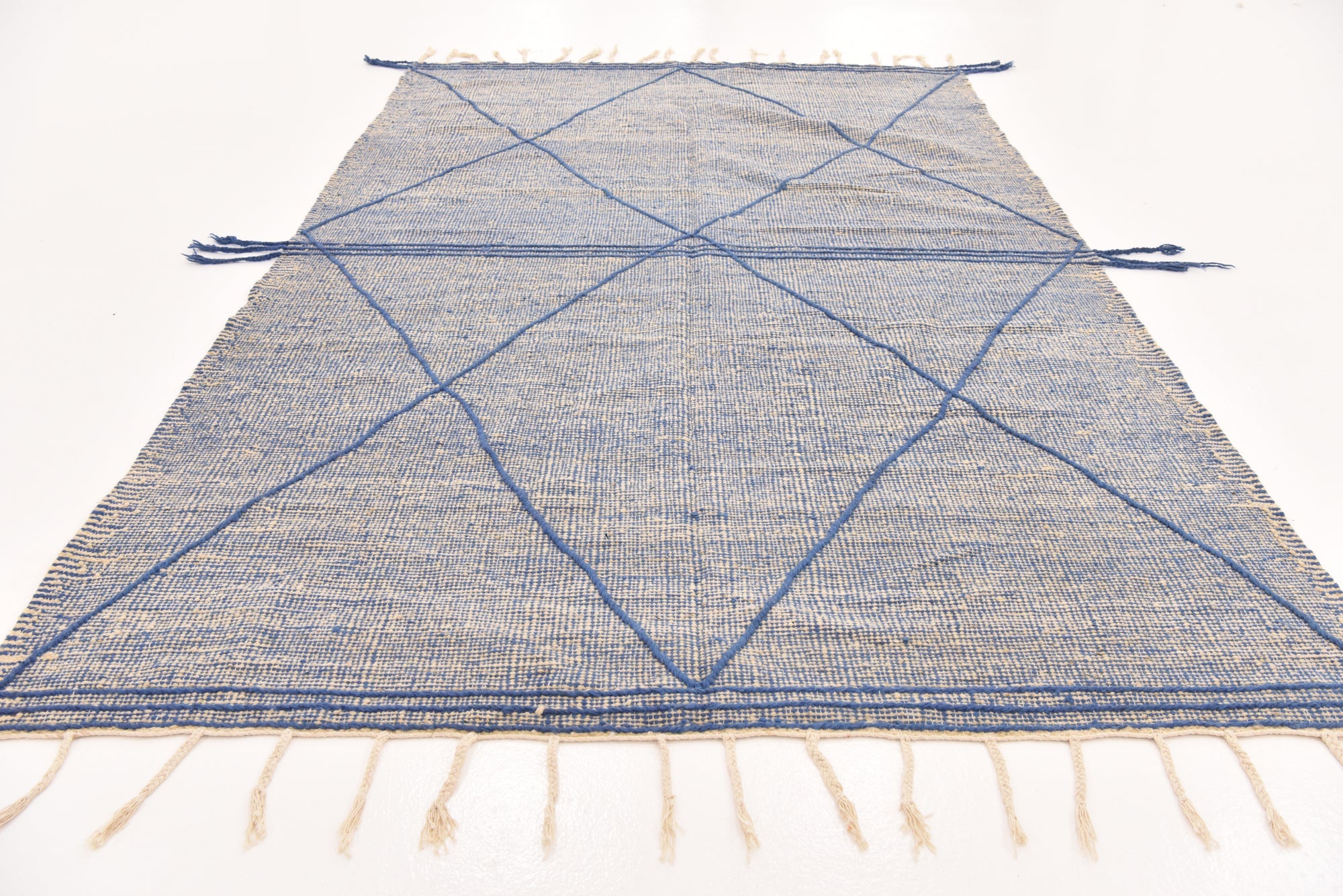 6' 8 x 10' 5 Hand Knotted Moroccan Wool Rug
