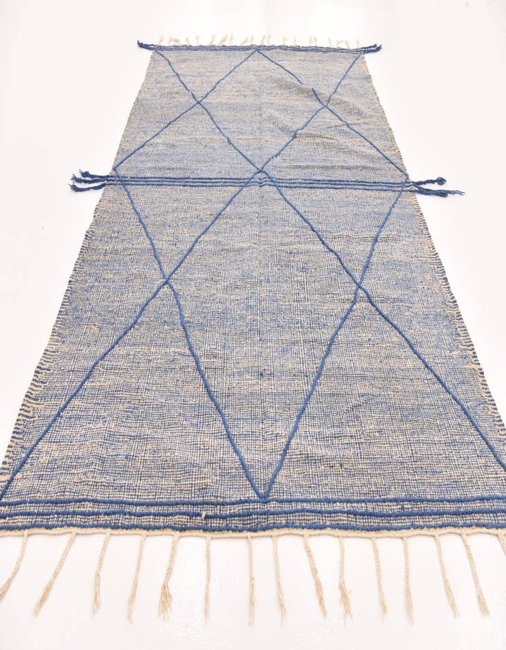 Detail image of 6' 8 x 10' 5  Hand Knotted Moroccan Wool Rug