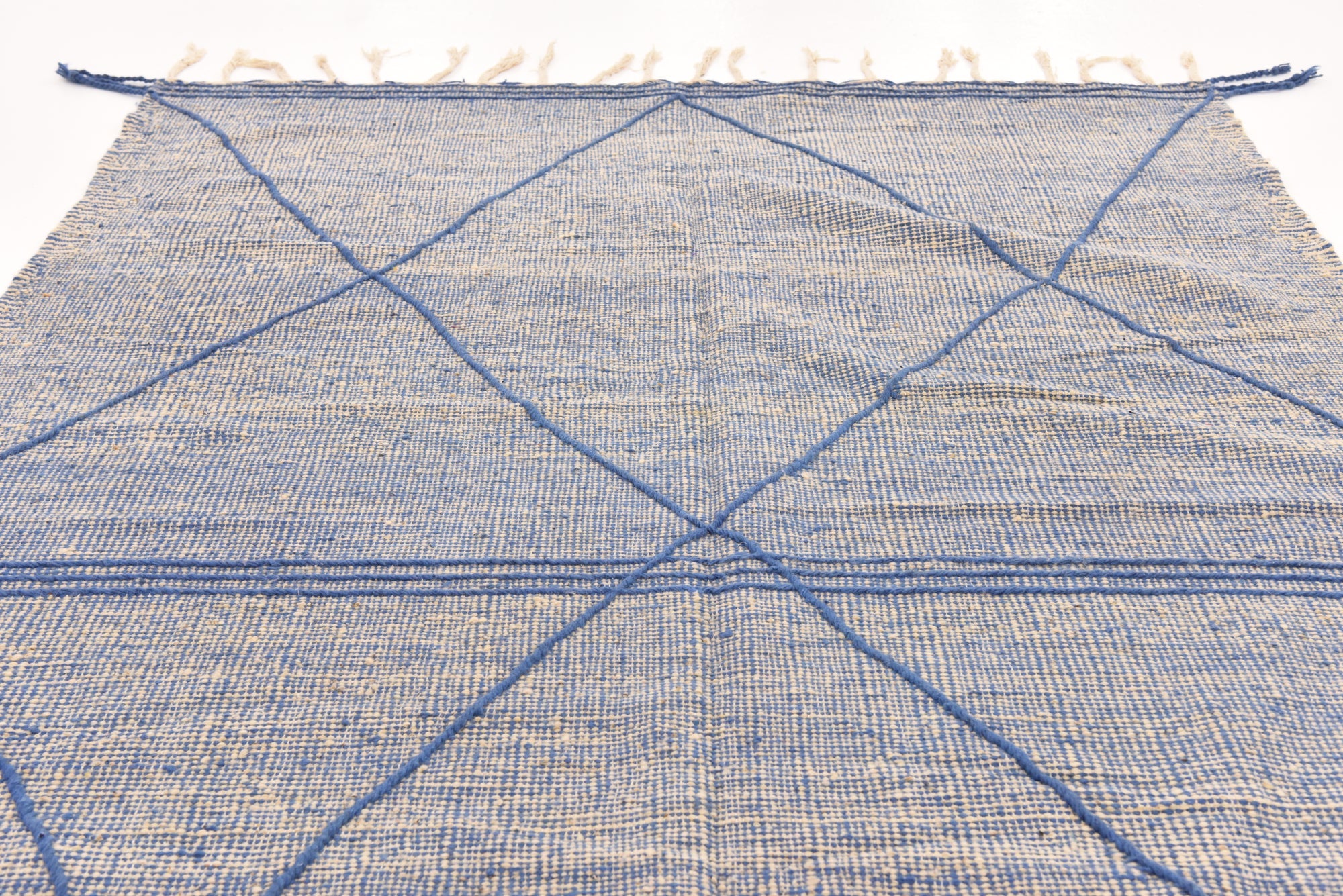 6' 8 x 10' 5 Hand Knotted Moroccan Wool Rug