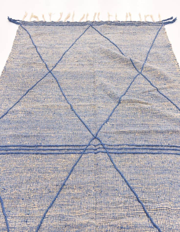 Detail image of 6' 8 x 10' 5  Hand Knotted Moroccan Wool Rug