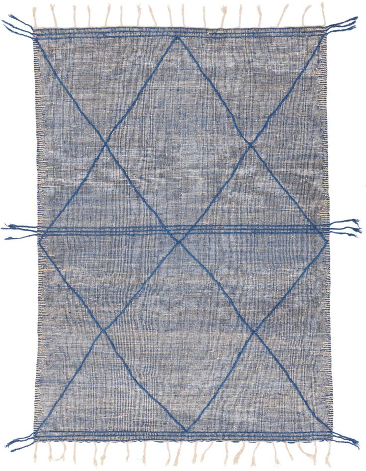 Detail image of 6' 8 x 10' 5 Hand Knotted Moroccan Wool Rug