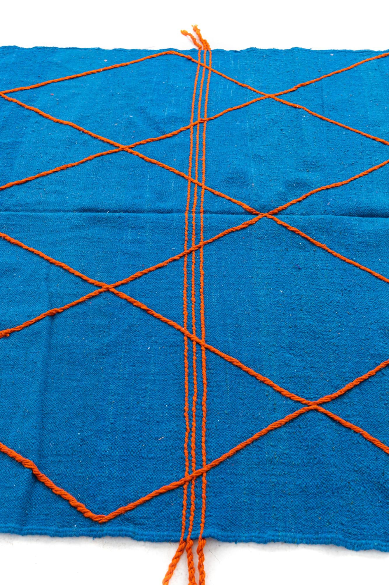 6' 4 x 9' 9 Hand Knotted Moroccan Wool Rug