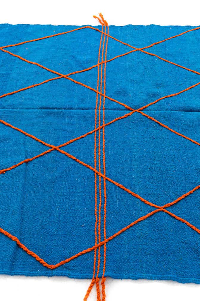 6' 4 x 9' 9 Hand Knotted Moroccan Wool Rug