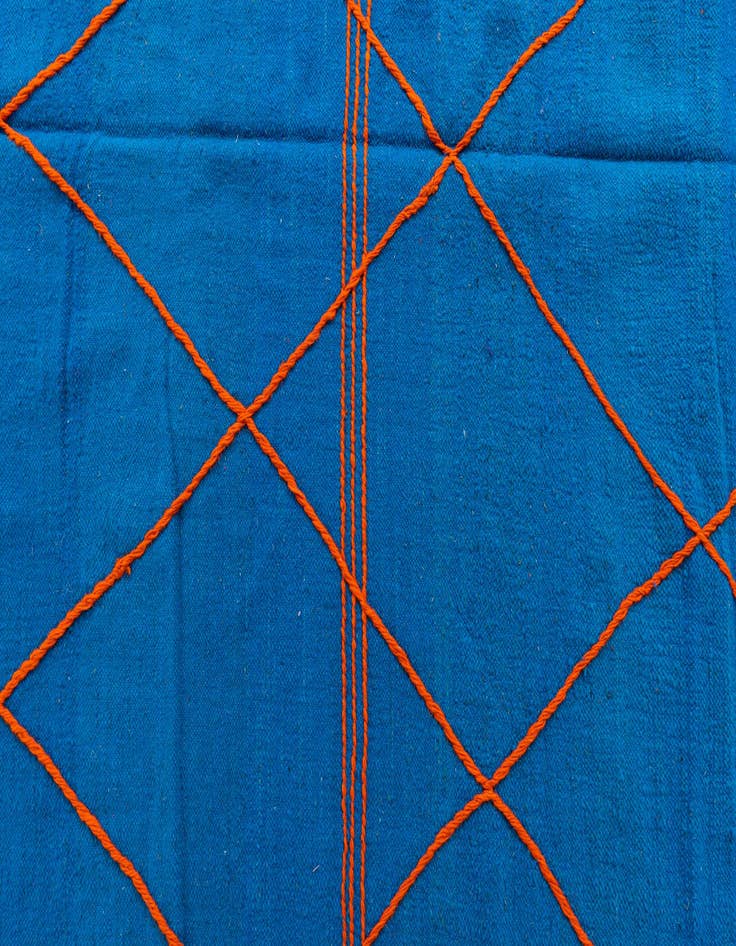 Detail image of 6' 4 x 9' 9  Hand Knotted Moroccan Wool Rug