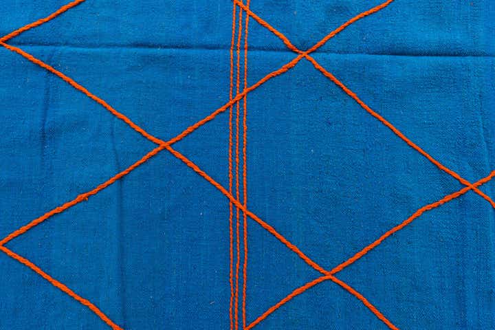 6' 4 x 9' 9 Hand Knotted Moroccan Wool Rug