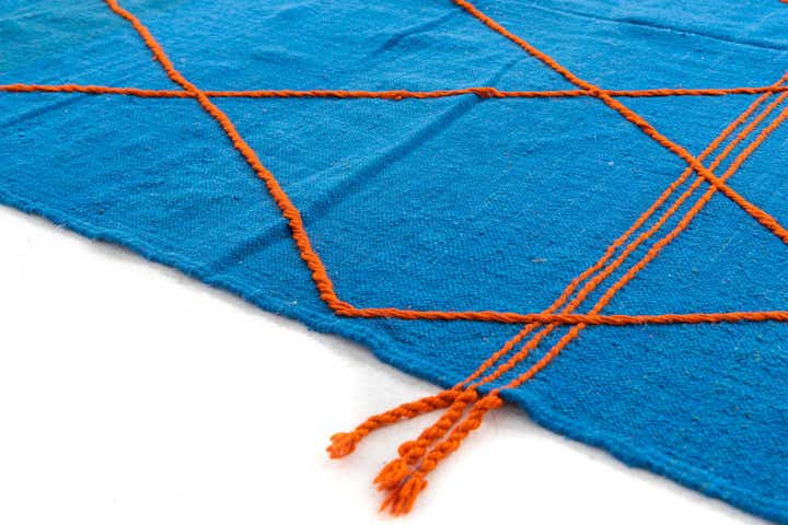 6' 4 x 9' 9 Hand Knotted Moroccan Wool Rug