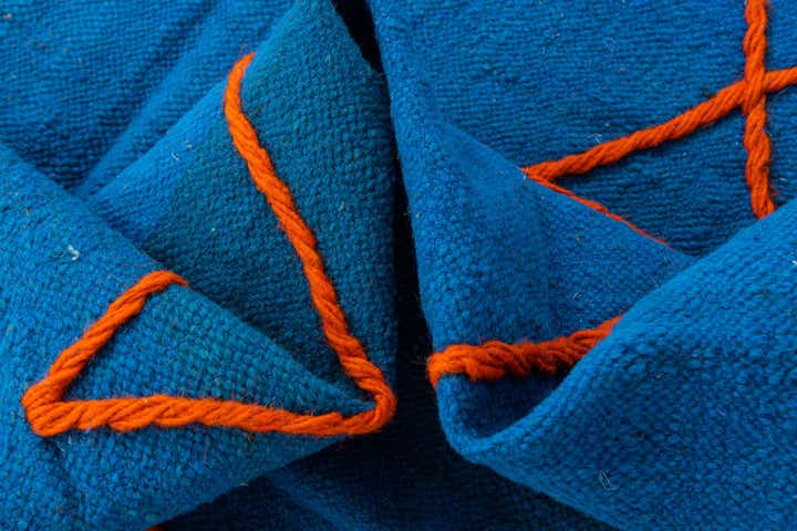 6' 4 x 9' 9 Hand Knotted Moroccan Wool Rug