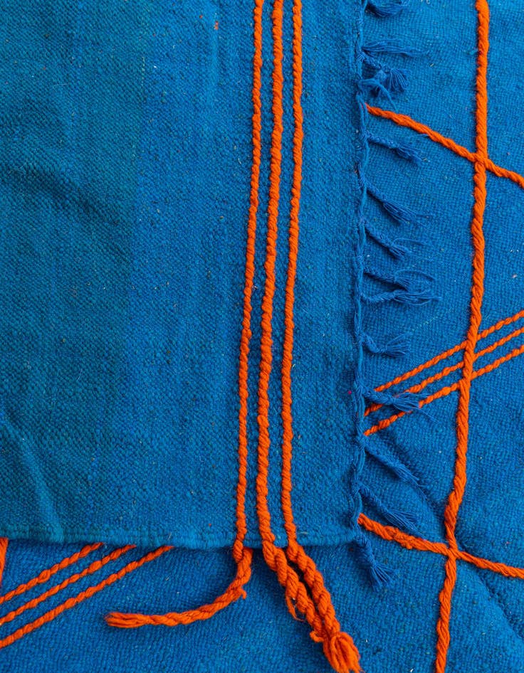 Detail image of 6' 4 x 9' 9  Hand Knotted Moroccan Wool Rug