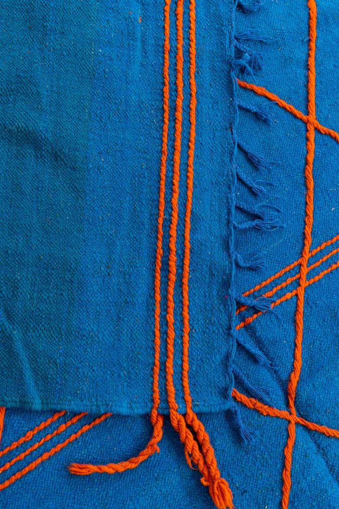 6' 4 x 9' 9 Hand Knotted Moroccan Wool Rug