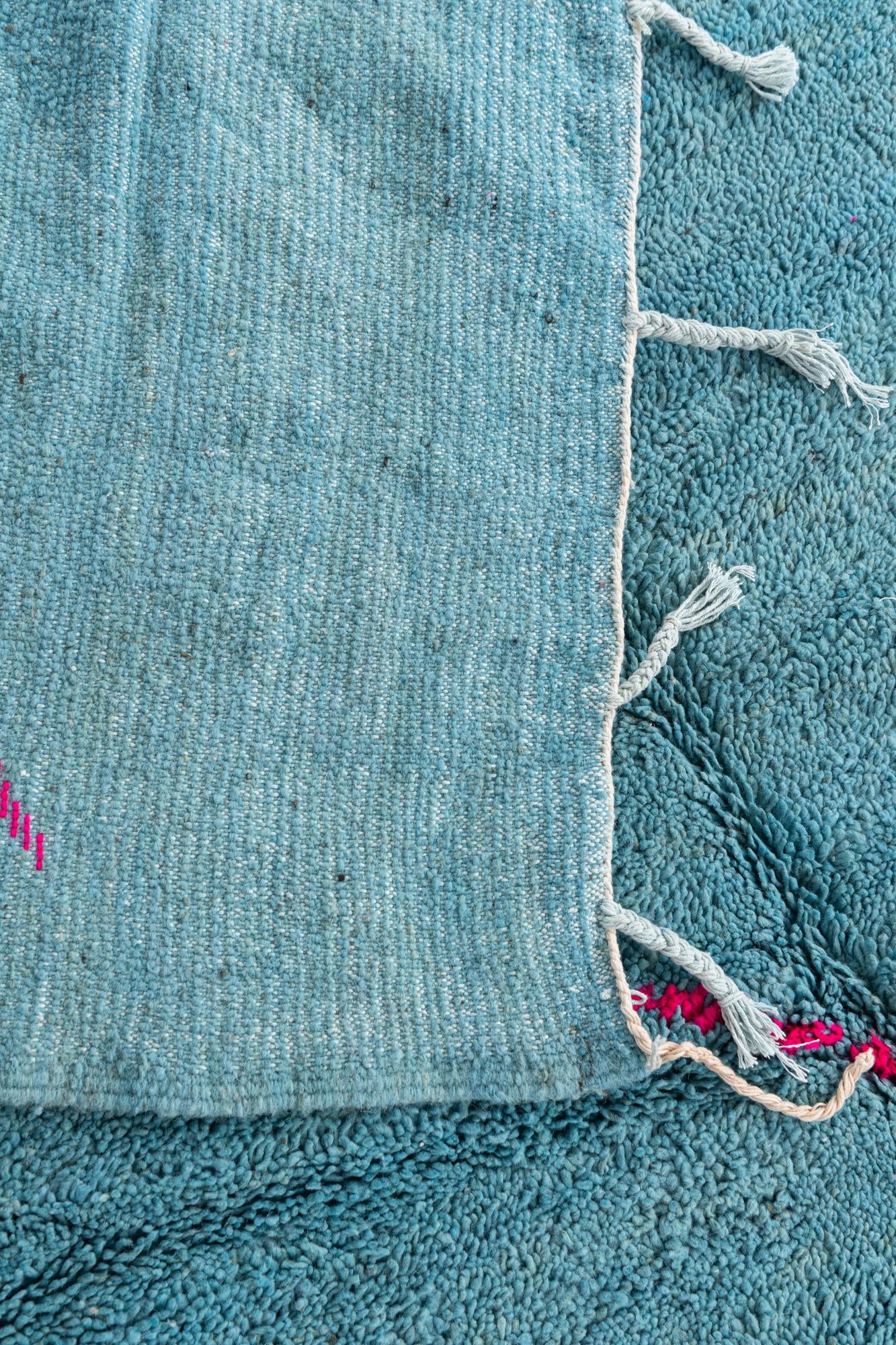 6' 9 x 9' Hand Knotted Moroccan Wool Rug
