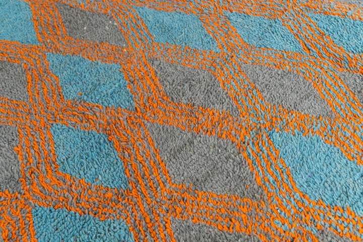 6' 8 x 9' 9 Hand Knotted Moroccan Wool Rug