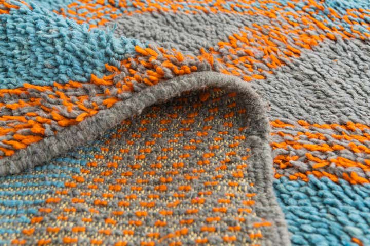 6' 8 x 9' 9 Hand Knotted Moroccan Wool Rug