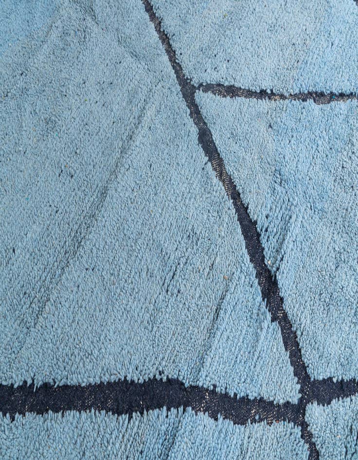 Detail image of 6' 5 x 10' 5  Hand Knotted Moroccan Wool Rug