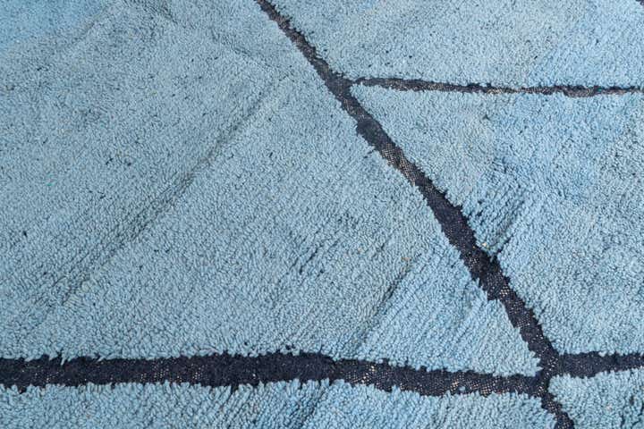 6' 5 x 10' 5 Hand Knotted Moroccan Wool Rug