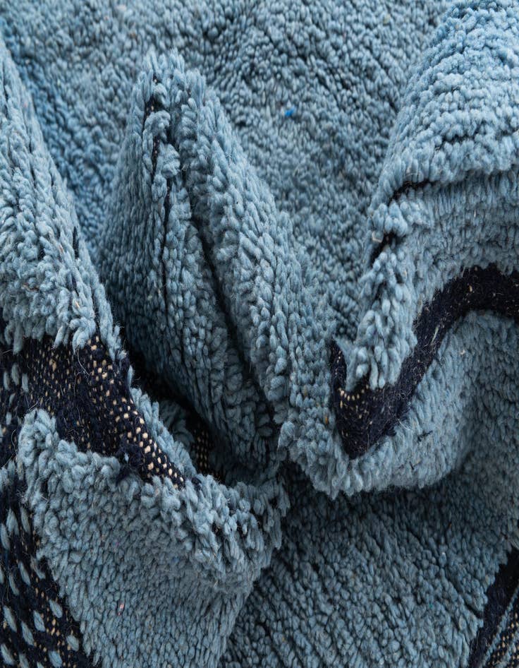 Detail image of 6' 5 x 10' 5  Hand Knotted Moroccan Wool Rug