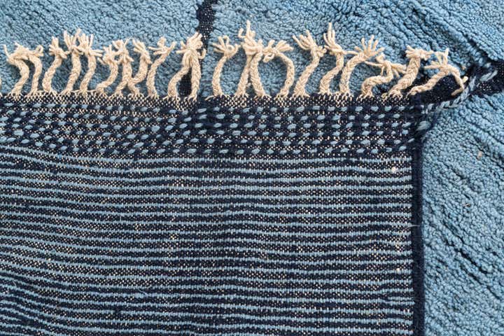 6' 5 x 10' 5 Hand Knotted Moroccan Wool Rug