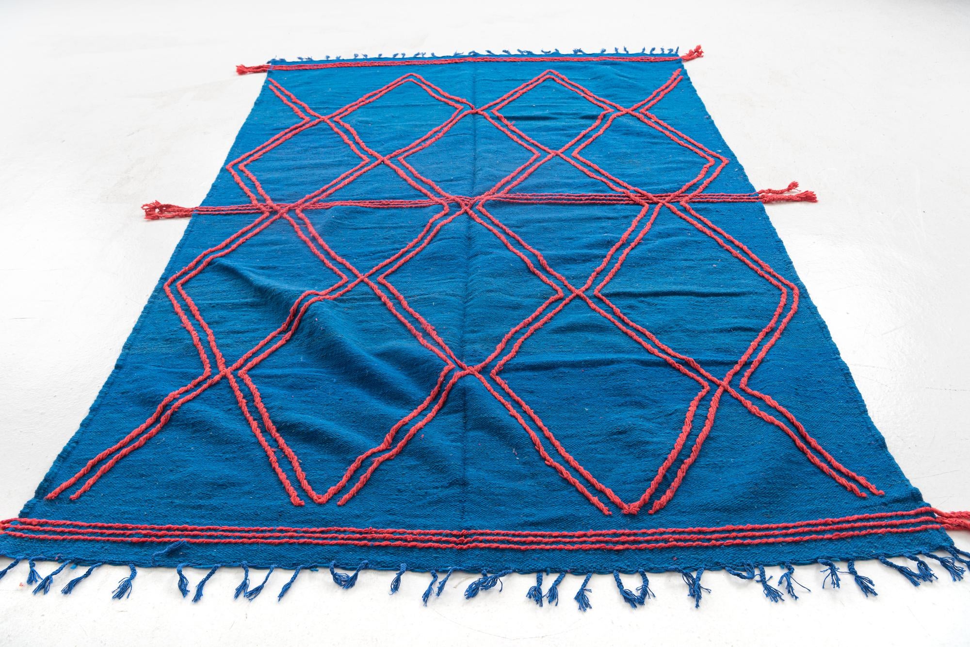 6' 2 x 9' 8 Hand Knotted Moroccan Wool Rug