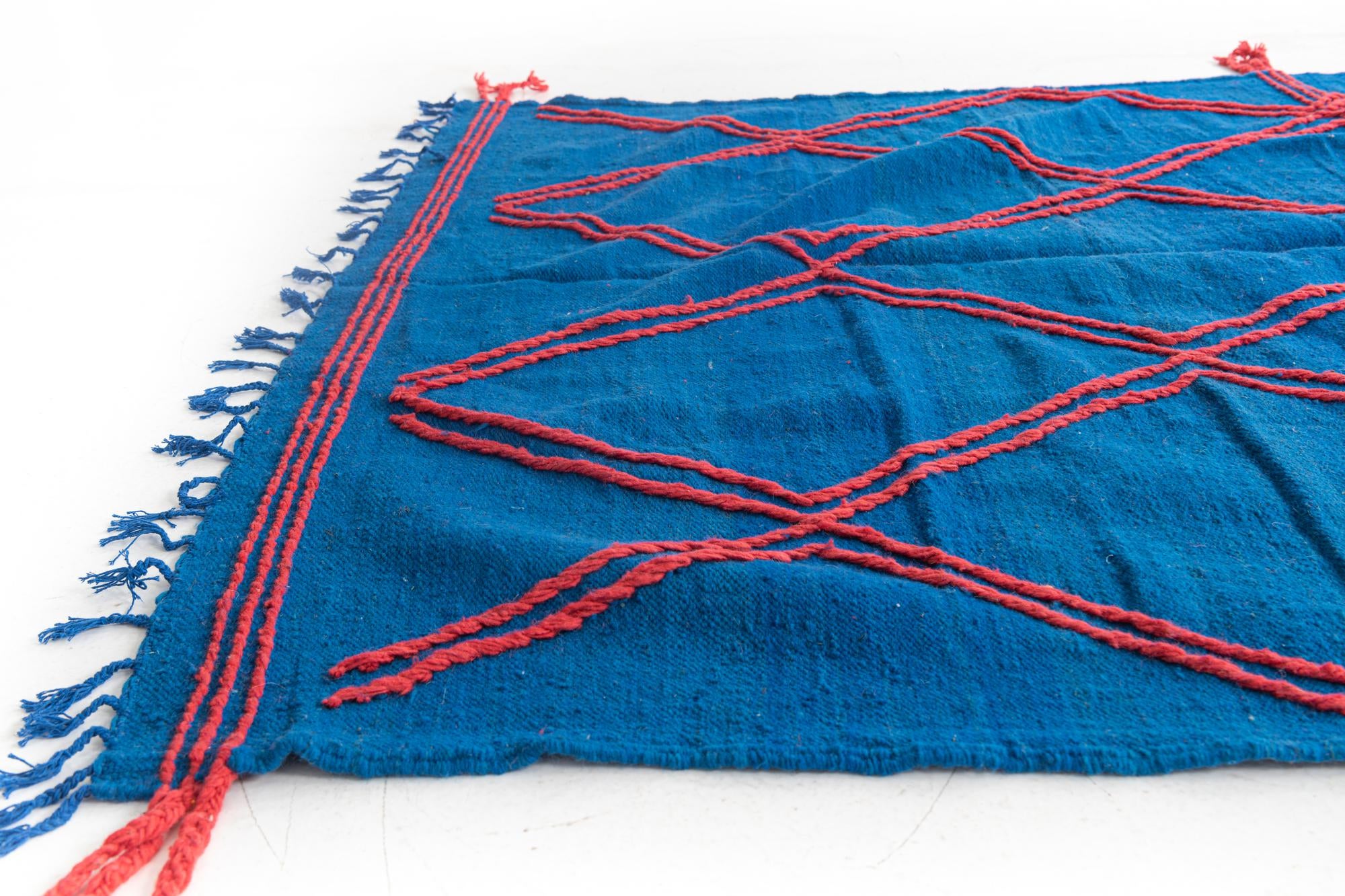 6' 2 x 9' 8 Hand Knotted Moroccan Wool Rug