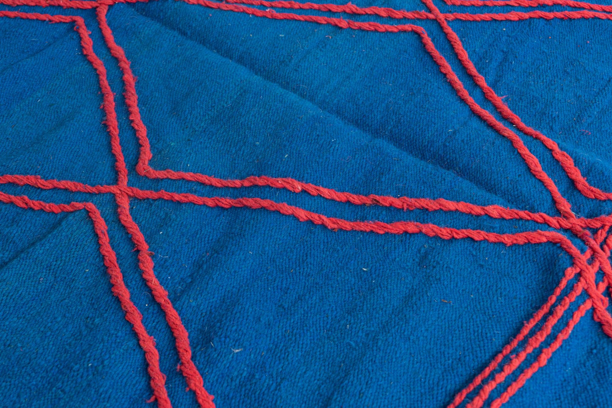 6' 2 x 9' 8 Hand Knotted Moroccan Wool Rug
