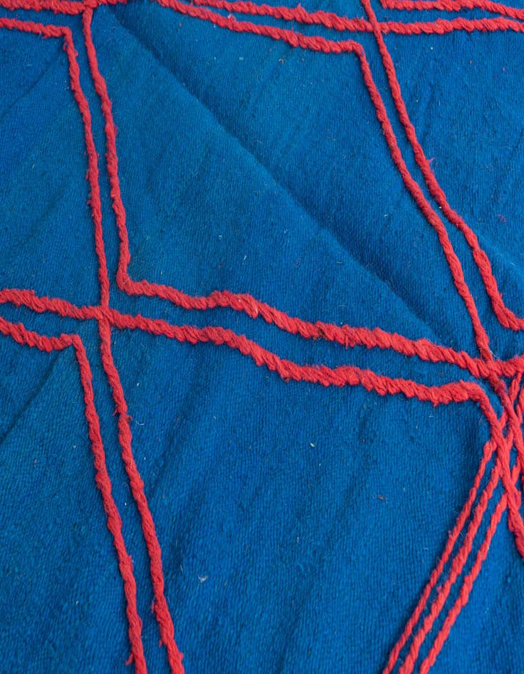 Detail image of 6' 2 x 9' 8  Hand Knotted Moroccan Wool Rug