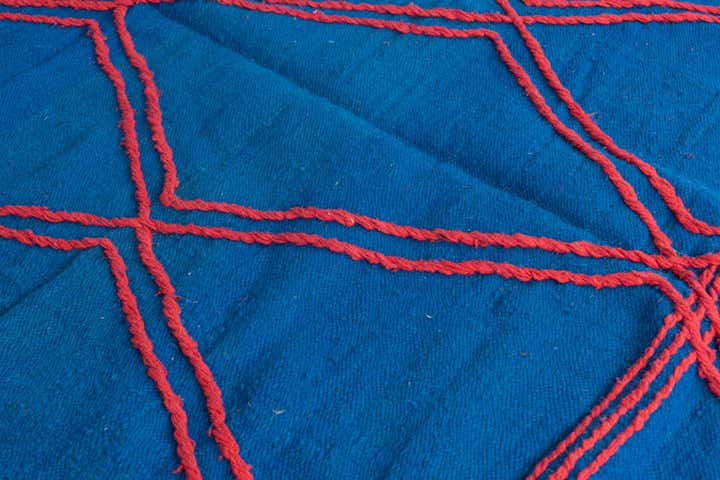 6' 2 x 9' 8 Hand Knotted Moroccan Wool Rug