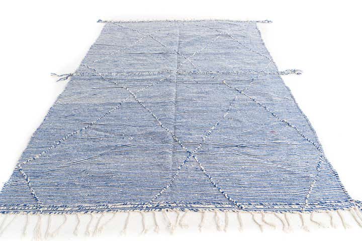 6' 3 x 9' 10 Hand Knotted Moroccan Wool Rug