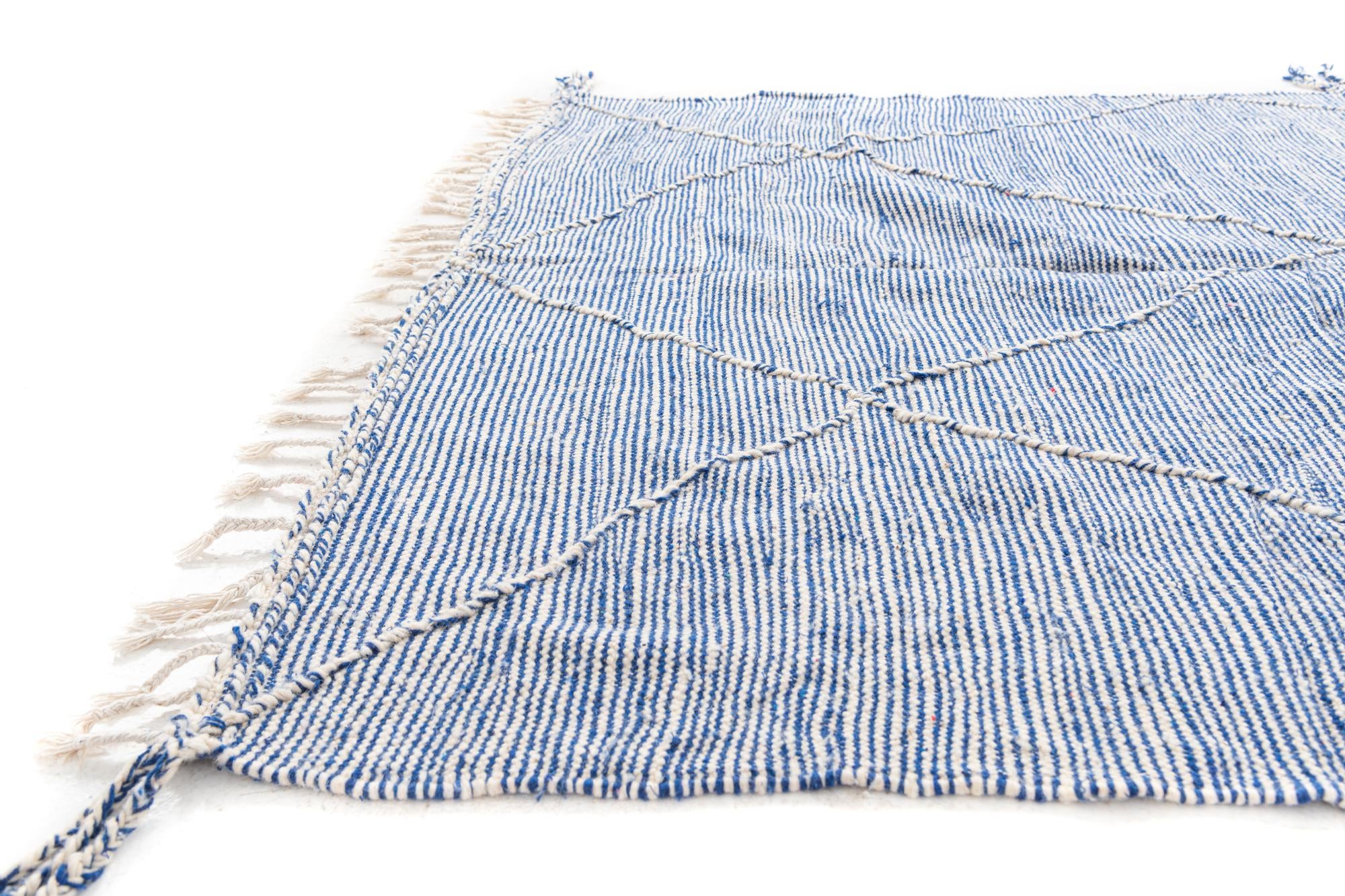 6' 3 x 9' 10 Hand Knotted Moroccan Wool Rug