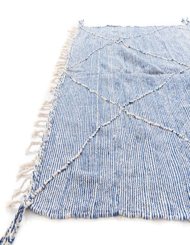 Detail image of 6' 3 x 9' 10  Hand Knotted Moroccan Wool Rug