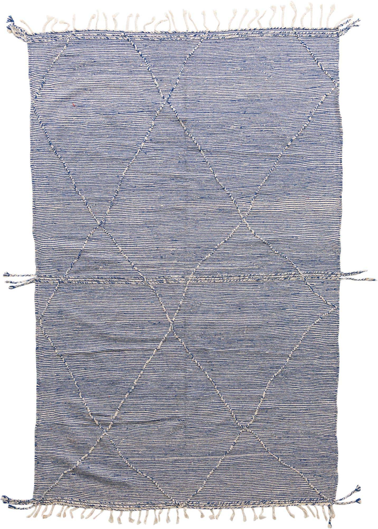 6' 3 x 9' 10 Hand Knotted Moroccan Wool Rug