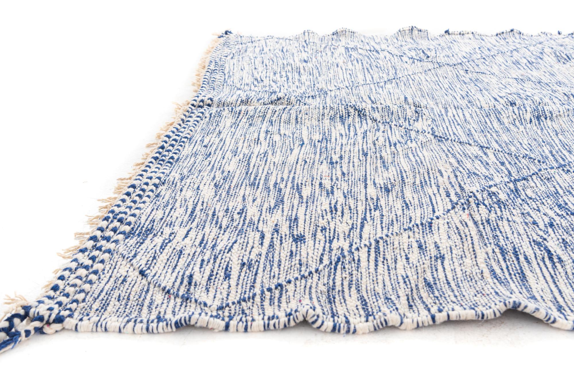6' 10 x 9' 5 Hand Knotted Moroccan Wool Rug