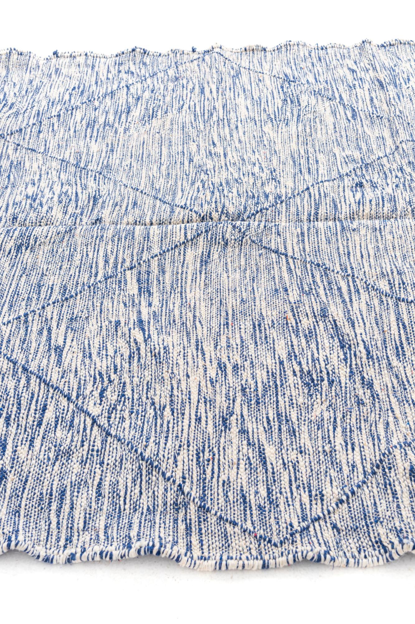 6' 10 x 9' 5 Hand Knotted Moroccan Wool Rug
