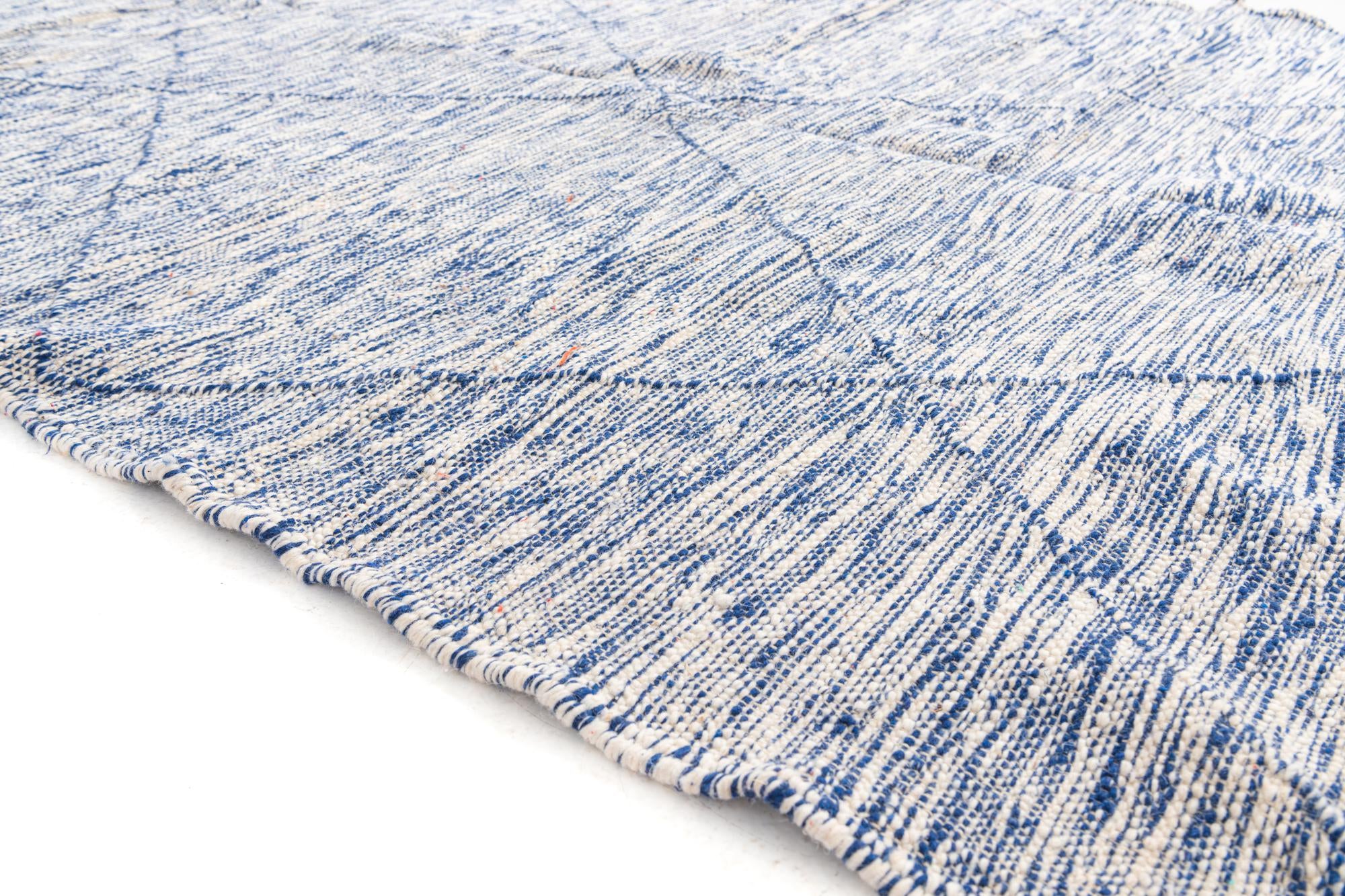 6' 10 x 9' 5 Hand Knotted Moroccan Wool Rug