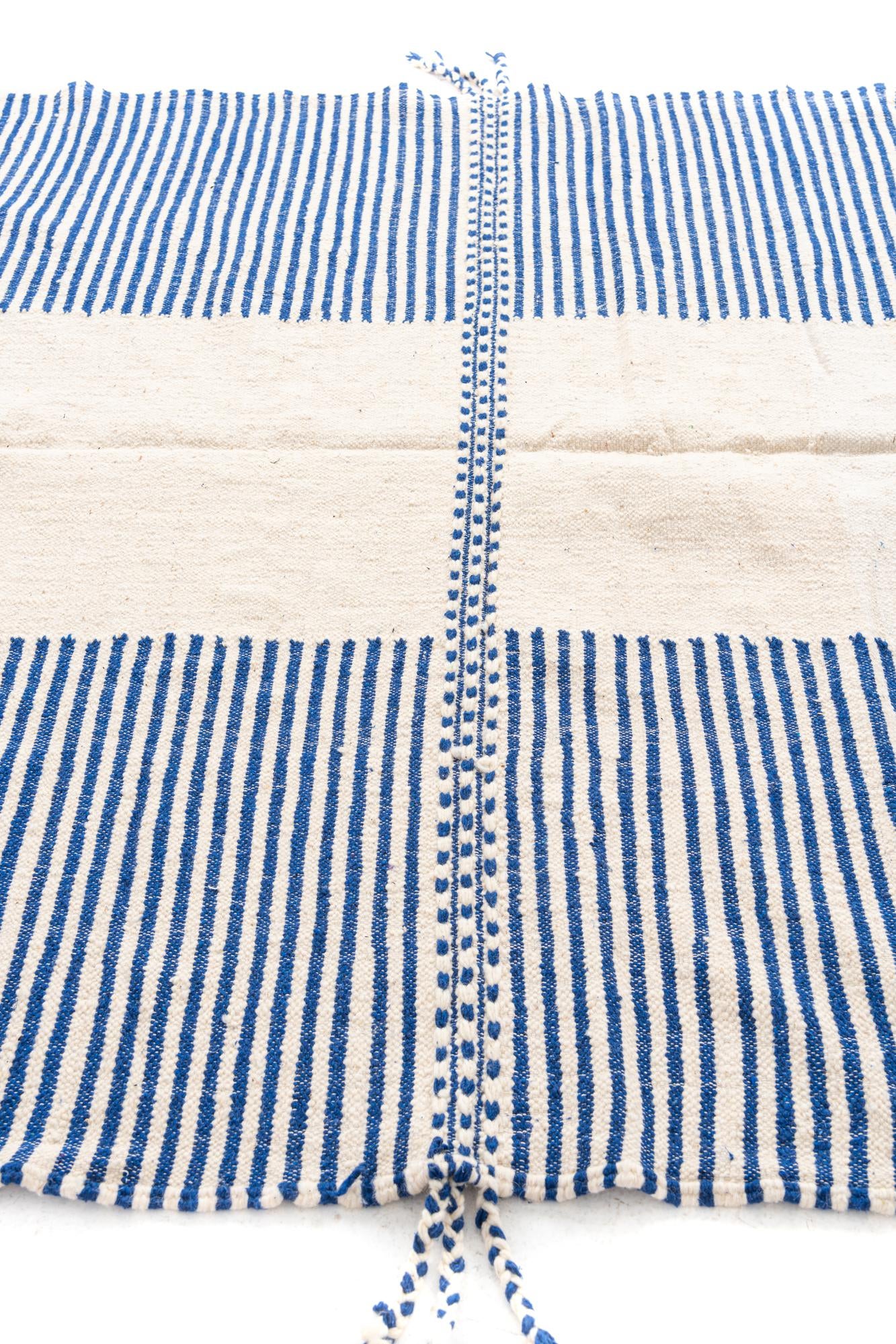 7' x 10' 6 Hand Knotted Moroccan Wool Rug