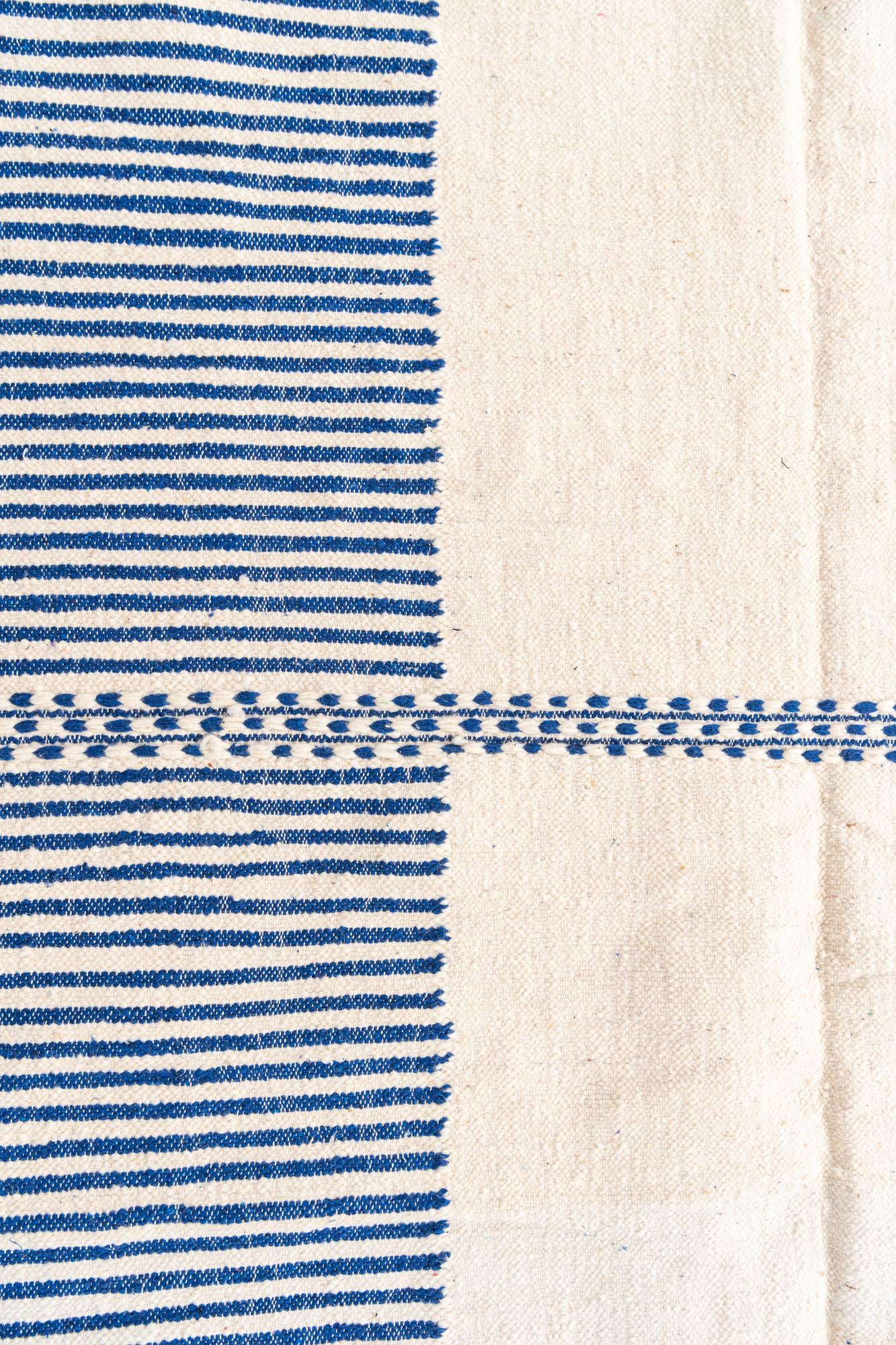 7' x 10' 6 Hand Knotted Moroccan Wool Rug