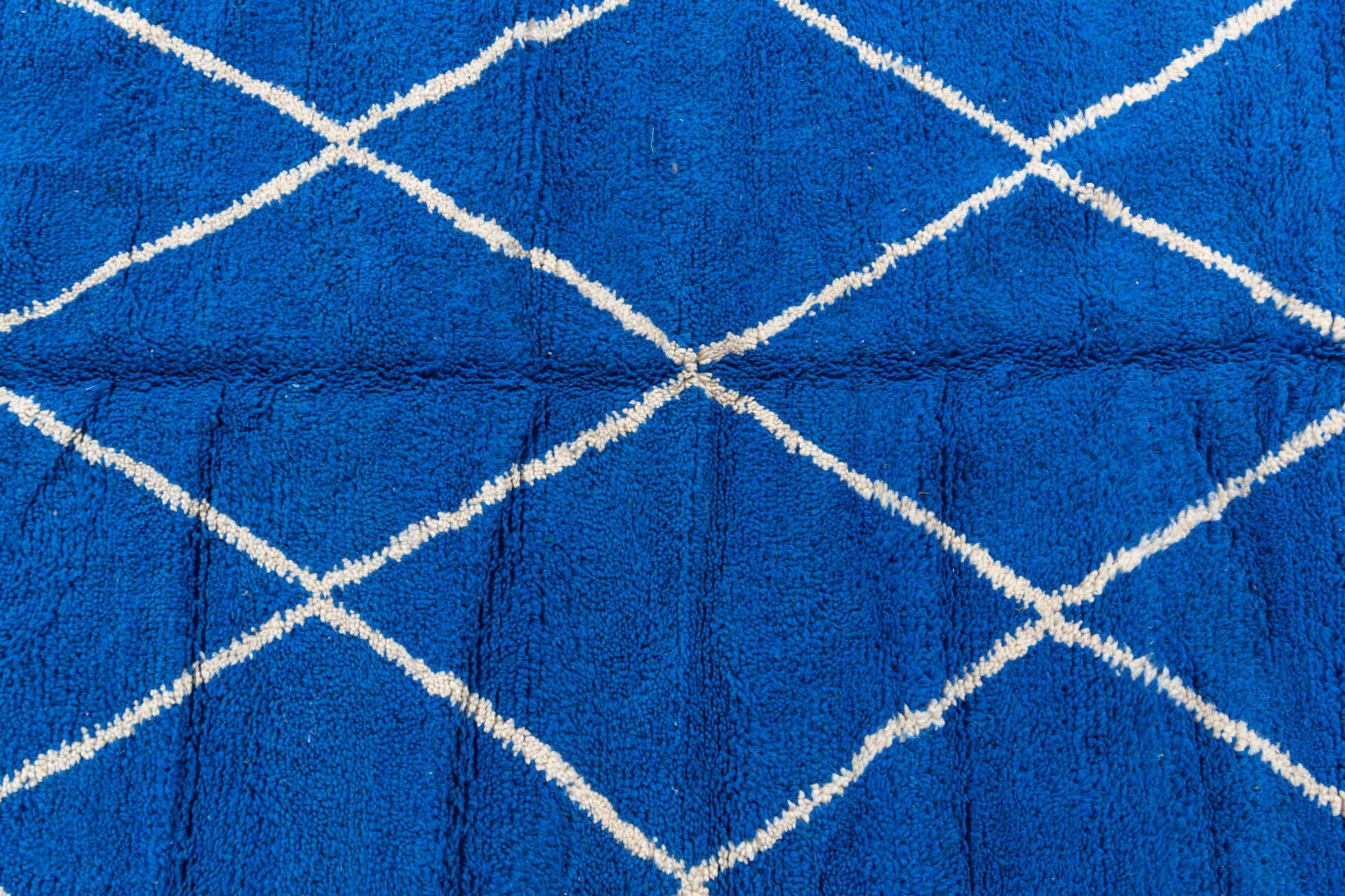 6' 8 x 9' 8 Hand Knotted Moroccan Wool Rug