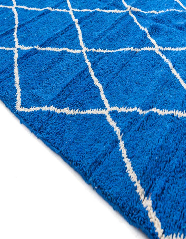 Detail image of 6' 8 x 9' 8  Hand Knotted Moroccan Wool Rug