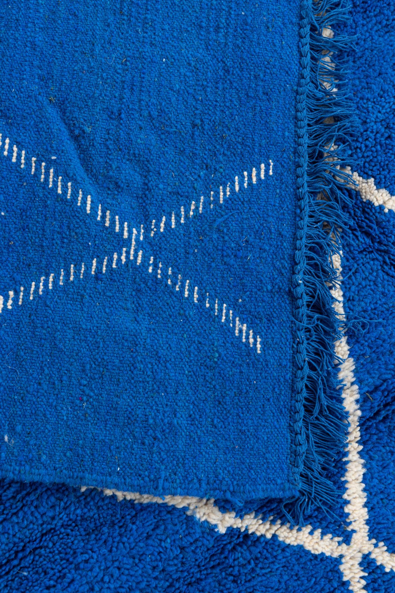 6' 8 x 9' 8 Hand Knotted Moroccan Wool Rug