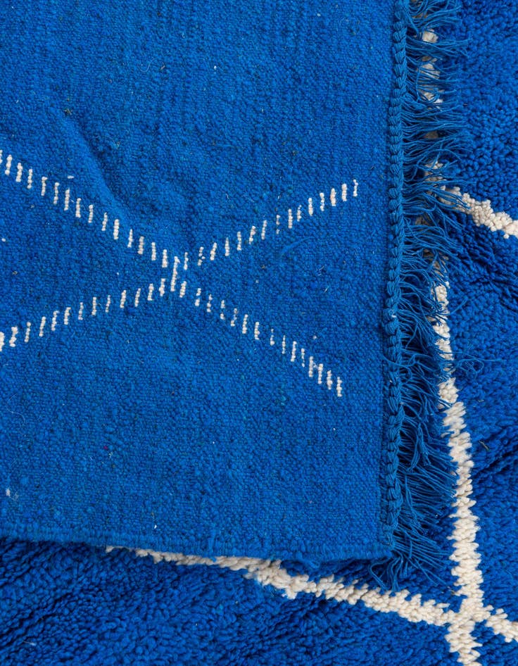 Detail image of 6' 8 x 9' 8  Hand Knotted Moroccan Wool Rug