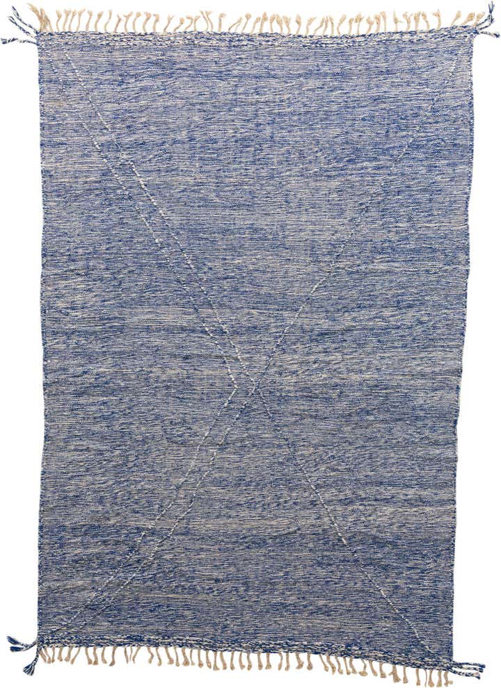 8' x 11' 9 Hand Knotted Moroccan Wool Rug